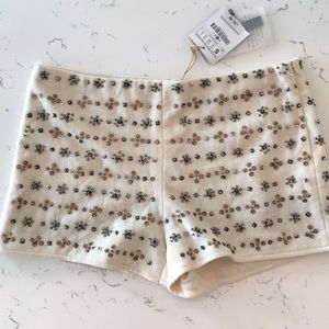 NWT Zara beaded shorts - size small